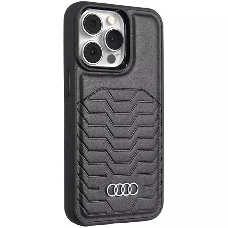 Audi Kunstleren MagSafe Hardcase voor iPhone 13 Pro / 13 6,1 inch Zwart