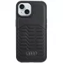 Audi kunstlederen MagSafe hardcase voor iPhone 15 Plus / 14 Plus 6,7 inch - zwart