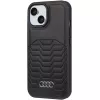 Audi kunstlederen MagSafe hardcase voor iPhone 15 Plus / 14 Plus 6,7 inch - zwart