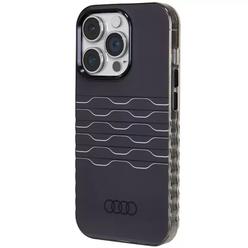 AUDI IML MagSafe Case voor iPhone 14 Pro 6.1 Zwart Hardcase AU-IMLMIP14P-A6/D3-BK