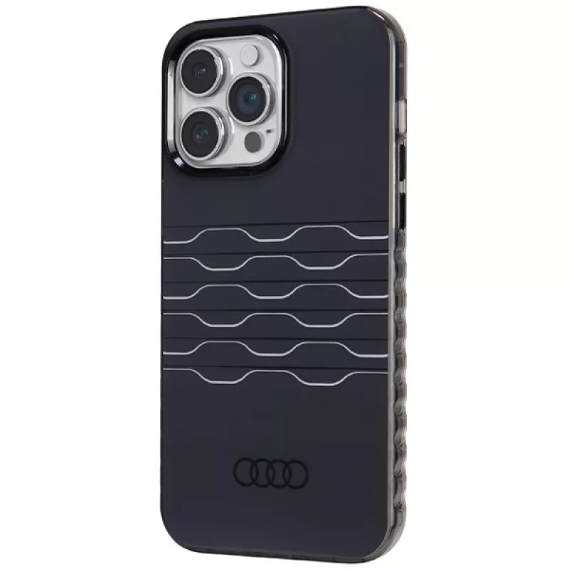 Audi IML MagSafe case voor iPhone 14 Pro Max 6,7 inch zwart hardcase AU-IMLMIP14PM-A6/D3-BK