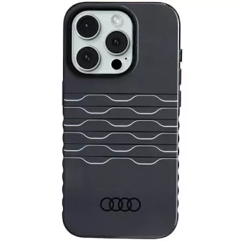Audi IML MagSafe case voor iPhone 15 Pro 6.1 zwart hardcase