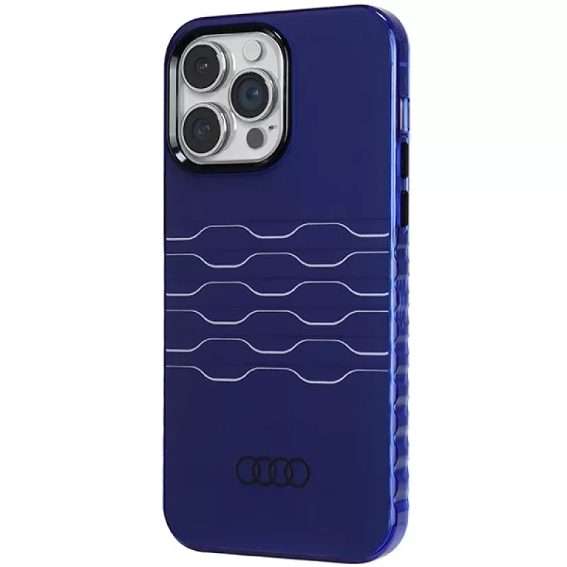 Audi IML MagSafe Case voor iPhone 14 Pro Max 6,7 Navy Blue Hardcase