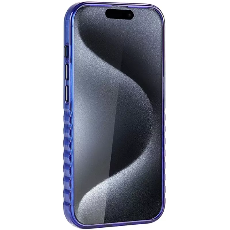 Audi IML MagSafe Case voor iPhone 15 Pro 6,1 inch Navy Blue Hardcase