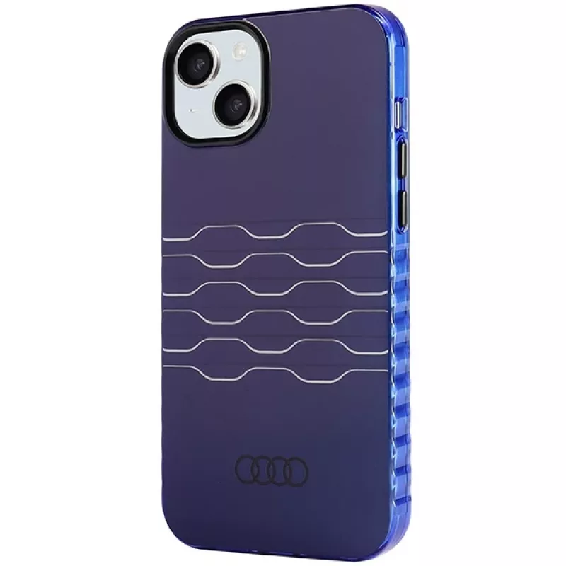 Audi IML MagSafe Case voor iPhone 15 Plus / 14 Plus 6.7 Navy Blue Hardcase