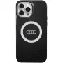 Audi IML Big Logo MagSafe Case voor iPhone 13 Pro / 13 6,1 inch zwart Hartschale