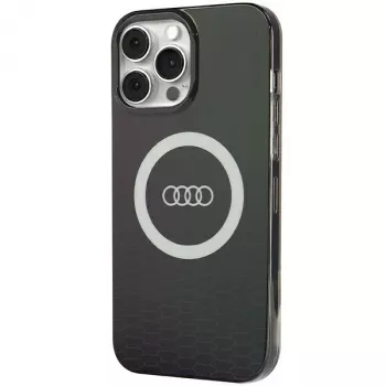 Audi IML Big Logo MagSafe Case voor iPhone 13 Pro / 13 6,1 inch zwart Hartschale
