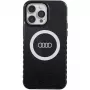 Audi IML Big Logo MagSafe Case voor iPhone 14 Pro Max 6,7 inch zwart Hartschale