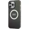 Audi IML Big Logo MagSafe Case voor iPhone 14 Pro Max 6,7 inch zwart Hartschale