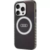 Audi IML Big Logo MagSafe Case voor iPhone 15 Pro 6,1 inch zwart Hartschale