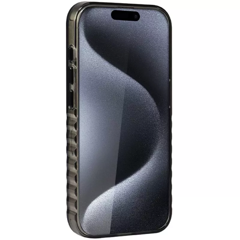 Audi IML Big Logo MagSafe Case voor iPhone 15 Pro 6,1 inch zwart Hartschale