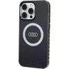 Audi IML Big Logo MagSafe Case voor iPhone 15 Pro Max 6,7 inch zwart Hartschale