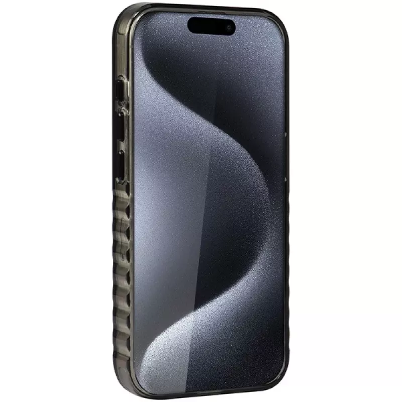 Audi IML Big Logo MagSafe Case voor iPhone 15 Pro Max 6,7 inch zwart Hartschale