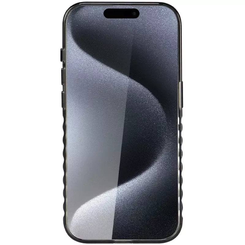 Audi IML Big Logo MagSafe Case voor iPhone 15 Pro Max 6,7 inch zwart Hartschale