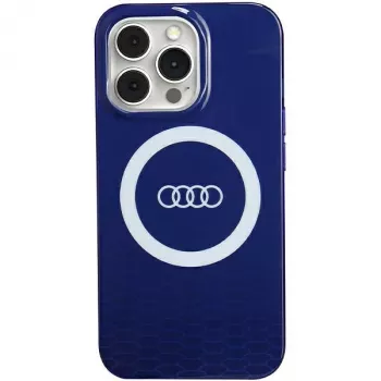 Audi IML Big Logo MagSafe Case voor iPhone 13 Pro / 13 6.1 navy blue hard case