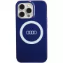 Audi IML Big Logo MagSafe Case voor iPhone 13 Pro / 13 6.1 navy blue hard case