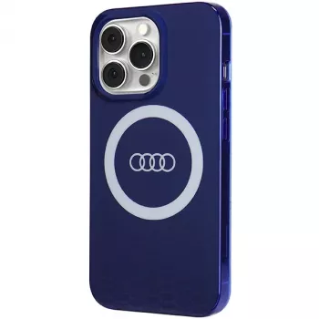 Audi IML Big Logo MagSafe Case voor iPhone 13 Pro / 13 6.1 navy blue hard case