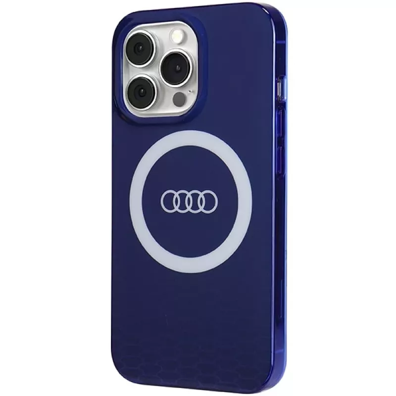 Audi IML Big Logo MagSafe Case voor iPhone 13 Pro / 13 6.1 navy blue hard case