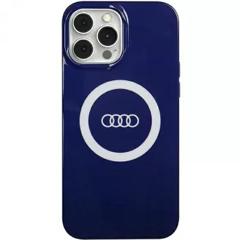 Audi IML Big Logo MagSafe Case voor iPhone 13 Pro Max 6.7 navy blue hardcase AU-IMLMIP13PM-Q5/D2-BE