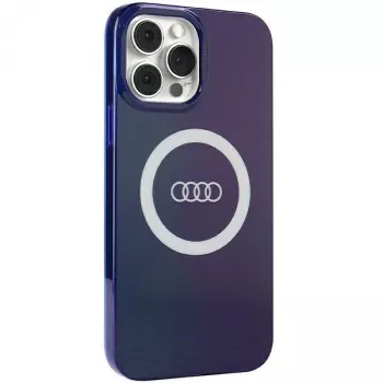 Audi IML Big Logo MagSafe Case voor iPhone 13 Pro Max 6.7 navy blue hardcase AU-IMLMIP13PM-Q5/D2-BE