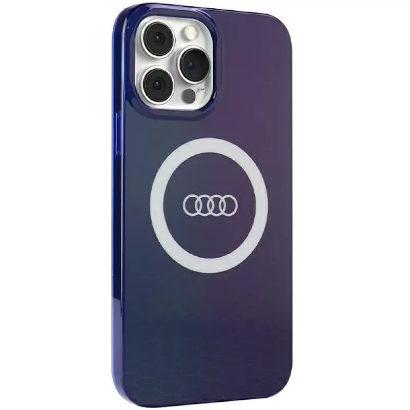 Audi IML Big Logo MagSafe Case voor iPhone 13 Pro Max 6.7 navy blue hardcase AU-IMLMIP13PM-Q5/D2-BE