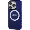 Audi IML Big Logo MagSafe Case voor iPhone 14 Pro 6.1 navy blue hardcase AU-IMLMIP14P-Q5/D2-BE
