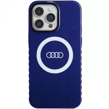 Audi IML Big Logo MagSafe Case voor iPhone 14 Pro Max 6,7 navy blue hardcase