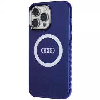Audi IML Big Logo MagSafe Case voor iPhone 14 Pro Max 6,7 navy blue hardcase