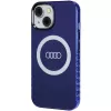 Audi IML Big Logo MagSafe Case voor iPhone 15 / 14 / 13 6.1 navy blue hard case