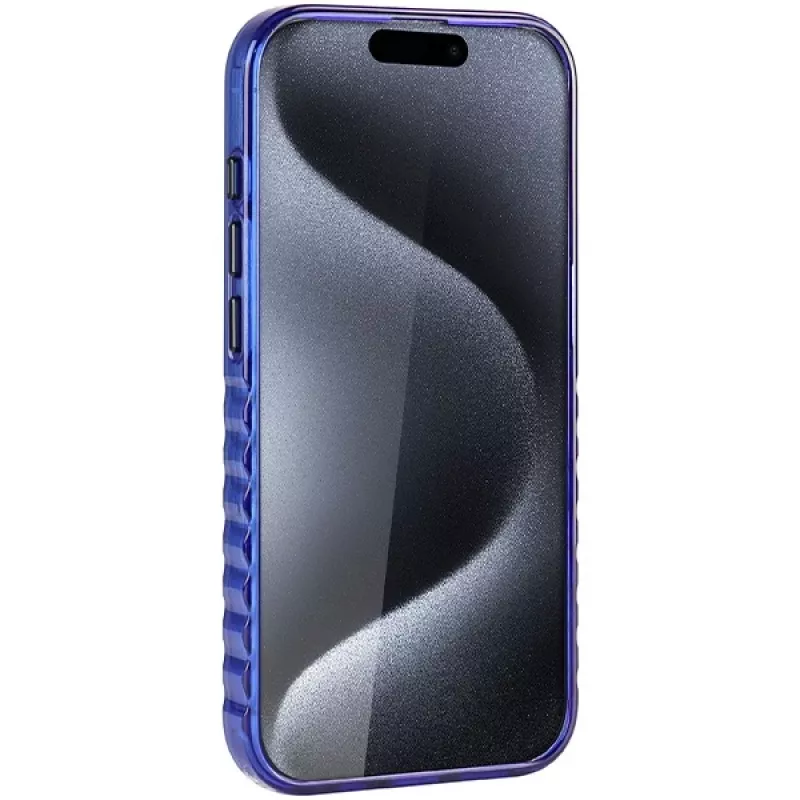 Audi IML Big Logo MagSafe Case voor iPhone 15 Pro 6.1 navy blue hardcase