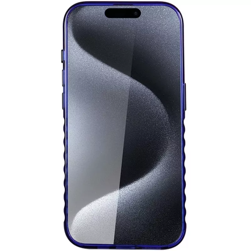 Audi IML Big Logo MagSafe Case voor iPhone 15 Pro 6.1 navy blue hardcase