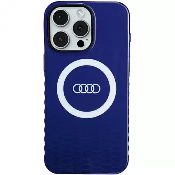Audi IML Big Logo MagSafe Case voor iPhone 15 Pro Max 6,7 navy blue hardcase AU-IMLMIP15PM-Q5/D2-BE
