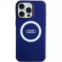 Audi IML Big Logo MagSafe Case voor iPhone 15 Pro Max 6,7 navy blue hardcase AU-IMLMIP15PM-Q5/D2-BE