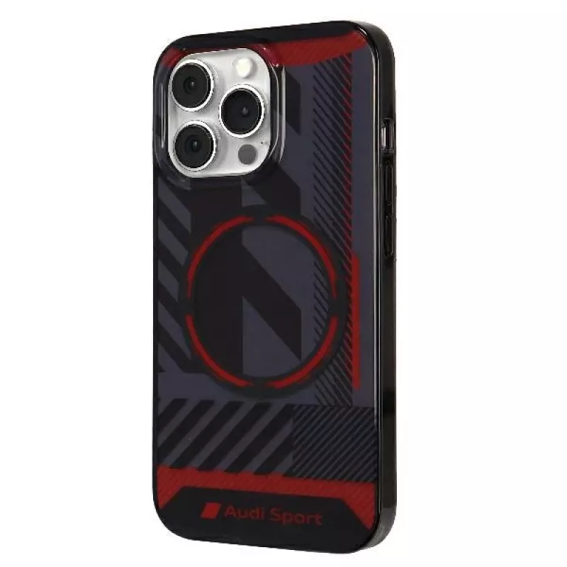 Audi IML Sport MagSafe Case voor iPhone 13 Pro Max 6,7 inch zwart Hardcase