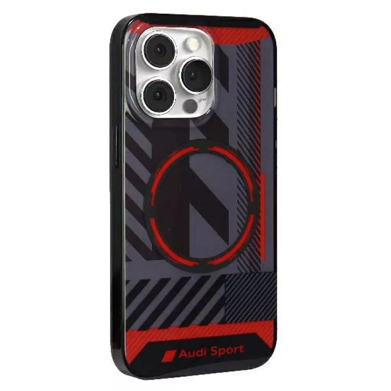 Audi IML Sport MagSafe Case voor iPhone 13 Pro Max 6,7 inch zwart Hardcase