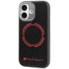Audi RSQ Carbon Fiber Sport Red Circle MagSafe Case voor iPhone 17 zwart