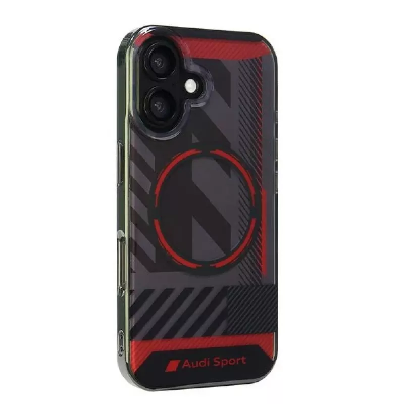 Audi IML Sport MagSafe Hard Case voor Apple iPhone 16, 6,1 inch, zwart