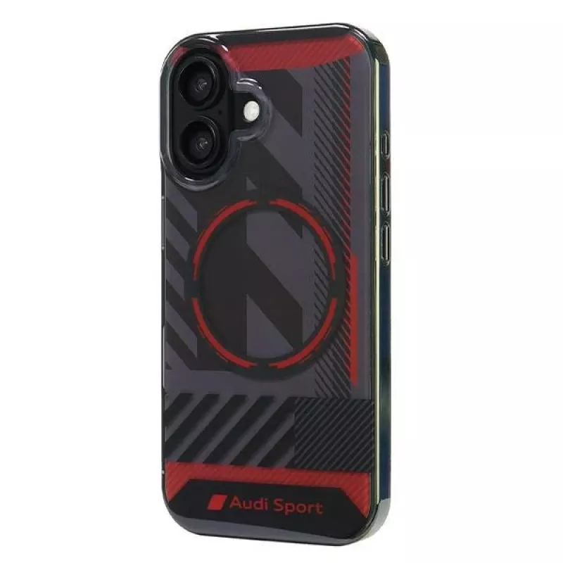 Audi IML Sport MagSafe Hard Case voor Apple iPhone 16, 6,1 inch, zwart