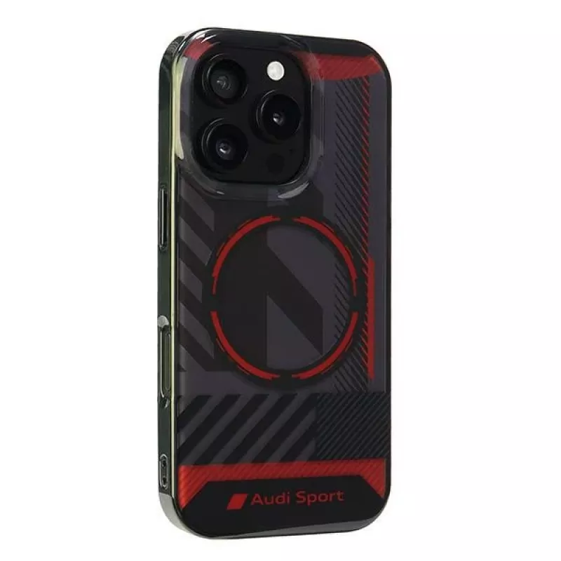 Audi IML Sport MagSafe Hard Case voor Apple iPhone 16 Pro 6,3 inch zwart