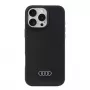 Audi Silicone Case voor iPhone 16 Pro Max 6.9 inch zwart hard case AU-LSRIP16PM-Q3/D1-BK