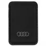 Audi portemonnee van kunstleder met kaartvak zwart MagSafe AU-MSCH-Q3/D1-BK