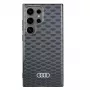 Audi IML Stitching Pattern MagSafe Case voor Samsung Galaxy S24 Ultra S928 zwarte hardcase AU-IMLMS24U-Q5/D3-BK