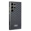 Audi IML Stitching Pattern MagSafe Case voor Samsung Galaxy S24 Ultra S928 zwarte hardcase AU-IMLMS24U-Q5/D3-BK