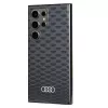 Audi IML Stitching Pattern MagSafe Case voor Samsung Galaxy S24 Ultra S928 zwarte hardcase AU-IMLMS24U-Q5/D3-BK