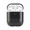 Audi leder Big Logo AirPods 1/2 hoes zwart AU-AP-GT/D3-BK