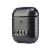 Audi leder Big Logo AirPods 1/2 hoes zwart AU-AP-GT/D3-BK