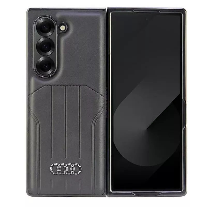 Audi kunstleder MagSafe Hard Case voor Samsung Galaxy Z Fold6 (F956) - zwart