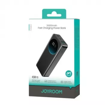 Powerbank Joyroom JR-PBF02 Pro 20000 mAh 45 W met digitaal display 2x USB-A 2x USB-C - Zwart