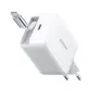 Joyroom JR-TCL06 67W GaN-opladapter met geïntegreerde uitschuifbare USB-C-kabel - Wit