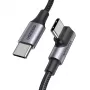 UGREEN USB-C naar USB-C haakse kabel US334 5A PD 100W 2m zwart
